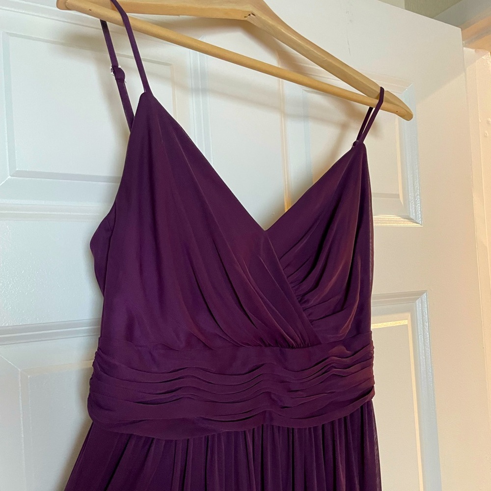 David’s Bridal Plum Bridesmaid Dress